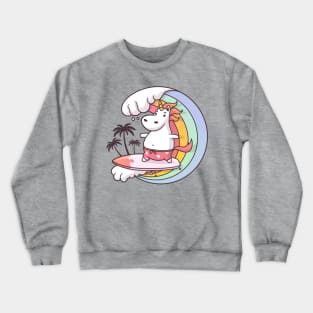 Surfing Unicorn Crewneck Sweatshirt